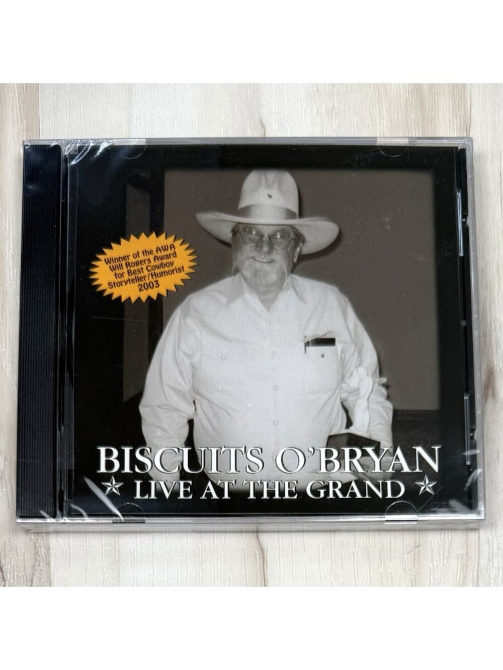 Live At The Grand by Biscuits O'Bryan Texas Storyteller Cowboy Heritage CD 2005